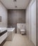 Bathroom minimalist style