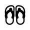 Bathroom slipper Isolated Vector icon which can easily modify or edit