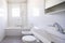 Bathroom with tiles and window, vintage