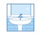 Bathroom washstand Icon