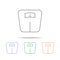 bathroom weight scale icon. Element of bathroom tools multi colored icon for mobile concept and web apps. Icon for website design