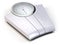 Bathroom weight scale on white.