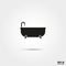 Bathtub vector icon