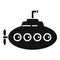 Bathyscaphe icon simple vector. Submarine ship