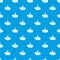Bathyscaphe with periscope pattern vector seamless blue