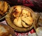 Bati, litti chokha,flaky biscuit delicious indian street food