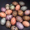 Batik art egg, Easter egg shell design
