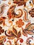 The batik background concept with bright and elegant colors is very suitable for any design