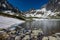 Batizovske pleso in Batizovska valley. Spring landscape of the Tatra Mountains, Slovakia