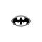 Batman logo editorial illustrative on white background