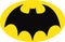 Batman Symbol on Yellow Oval