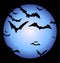 Bats and a full Halloween Moon