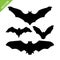 Bats silhouette vector