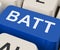 Batt Key Shows Battery Or Batteries Recharge