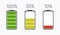 Batteries charging icon. Electricity symbol - energy sign. Power Battery illustration.