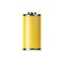 Battery 3d icon - medium level capacity, energy storage. Power charge indicator, lithium element render illustration