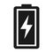 Battery charge indication icon. Vector illustration isolated on white background