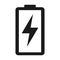 Battery charge indication icon. Vector illustration isolated on white background