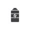 Battery charge vector icon