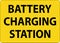 Battery Charging Area Sign Battery Charging Station