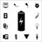 Battery charging Icon. Set of energy icons. Premium quality graphic design icons. Signs and symbols collection icons for websites,