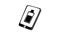 Battery charging smartphone icon animation