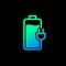 Battery charging status, Electric charge icon, Power energy indicator concept