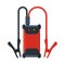 Battery with Electrical Clips, Jump Start Vehicle Cable Vector Illustration
