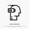 Battery, Exhaustion, Low, Mental, Mind Line Icon Vector