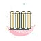 Battery, Heater, Hot, Radiator, Heating Abstract Flat Color Icon Template