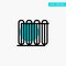 Battery, Heater, Hot, Radiator, Heating turquoise highlight circle point Vector icon