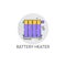 Battery Heater Household House Heating Icon