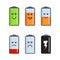 Battery indicator icons