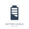 battery levels icon in trendy design style. battery levels icon isolated on white background. battery levels vector icon simple