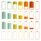 Battery Life Vector Icons Set