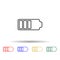 battery mark multi color style icon. Simple thin line, outline vector of web icons for ui and ux, website or mobile application