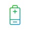 Battery pixel perfect gradient linear vector icon