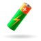 Battery realistic vector illustration