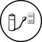 Battery recharging vector illustration