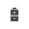 Battery recycle vector icon