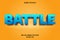 Battle editable text effect cartoon style