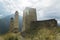 Battle towers Erzi in the Jeyrah gorge, Republic of Ingushetia