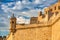 Battlement walls of the old town in Birgu, Malta