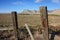 Battleship Butte Through a Fence