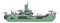 Battleship icon. Navy force symbol. War ship