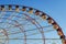 Batumi,Adjara,Georgia - July 06 2019, Batumi embankment, Ferris wheel in the rays of the setting sun, ferris wheel cabins close-up