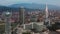 Batumi drone panorama. Batumi business center in Georgia aerial view.