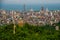 BATUMI, GEORGIA: Beautiful view of Batumi from cable car. Batumi Argo Cable Car.