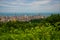 BATUMI, GEORGIA: Beautiful view of Batumi from cable car. Batumi Argo Cable Car.