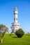 Batumi lighthouse on the Batumi Seafront Promenade in the sunny